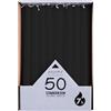 pajoma® Candele a bastoncino, colore nero, 50 pezzi, altezza 25 cm, durata circa 7 ore, senza profumi, versatili per candelabri, decorazioni e occasioni festive