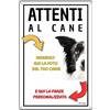 LOVELYTILES Cartello Attenti al Cane Personalizzabile con foto e testo, Metallo o PVC, 30 x 20 cm, Montaggio a Parete, Moderno, IDEA REGALO