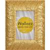 Wallazz Cornice Portafoto in Legno Pregiato - Made in Italy - Vetro Sintetico Infrangibile Crilex - Design Italiano e Qualità Artigianale, 50x100cm Oro/Glitter