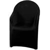 Zerci Beach Chair mobili Copertura Singola Elasticizzato Slipcover Divano Protector, Nero, Taglia Unica (Solo Copertina, Nessuna Sedia)