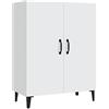 vidaXL Credenza Bianca 70x34x90 cm in Legno Multistrato