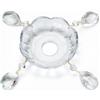 ORION LIGHTSTYLE Coppa luminosa Bobeche Ø 100 mm cristallo foro 27.5 mm lampadario Maria Theresia