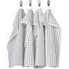 Ikea Strofinaccio RINNIG, bianco/grigio scuro/fantasia, 18 x 24 (45 x 60 cm)