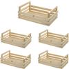 Mottinox 5 Cassette Legno di Faggio, Misura 33×22x10.5hcm, Colore Naturale