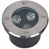 WZYJLyds LED Ultrasottile segnapasso Pavimento 3W faretto da Esterno ad Incasso IP67 Impermeabile Diametro di Installazione 95mm(Cold White Light,12V)