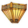 WDBZTJ Applique da Parete Stile Tiffany, Lampada da Parete in Vetro Colorato, Luce Notturna Vintage Per Soggiorno, Camera Da Letto, Bagno, Corridoio, Lampada Da Comodino, 30X20 Cm,D