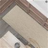 Comart - Tappeto Cucina Manhattan - Impermeabile - Antiscivolo - Antimacchia - PVC Intrecciato - Passatoia Effetto Metallico Brillante - per Corridoio, Cucina e Bagno - Shine Stone Beige - 50x180 cm