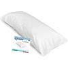 Tex family Federa Queen per Cuscino Letto Maxi Misura cm. 55 X 160 - Bianco