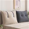 Hoowarm Cuscino da Lettura per Letto e Divano Imbottito Schienale Cuscinoni Matrimoniale/Singolo Cuscini Testata Letto Rimovibile Grande Cuscino da Parete Supporto Lombare Cuscino(D,60x60x15cm1pc)