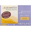 Honsell 19313141 Fabriano Artistico Acquarello Watercolour, extra bianco, grana fine, stampa a freddo, 31 x 41 cm, 20 fogli da 300 g/m², cartoncino acquerello di alta qualità, blocco 4 lati
