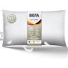 BEFA NATUR Cuscino in piuma 60 x 80 cm, cuscino a 3 camere, 90% piumino e 10% cuscino in piuma, peso di riempimento 1050 g, adatto per chi soffre di allergie (NOMITE), per il benessere degli animali