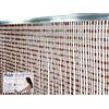 Tex family Tenda Pablo © a Perline Anti Insetti in PVC antirumore con Asta in Metallo (Cm. 140x230, Marrone)