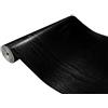 DecoMeister Pellicola Adesiva per Mobili 90x100 cm - Carta Adesiva Effetto Legno per Rivestimento Mobili Cucina e Tavoli - Pellicola Decorativa Lavabile e Impermeabile - Legno Nero C72