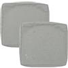 Hoowarm Impermeabili Fodere per Seduta del Divano con Cerniera 50x50 60x60 per Interni Ed Esterni, Patio, Mobili in Rattan Cuscini per Divano Esterno Giardino Sofa Cover Rimovibili(Color 4,65x65x10cm(2pcs))