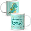 LolaPix Tazza Drago Personalizzata con Nome. Ritorno a Scuola. Plastica. Vari Disegni. Drago