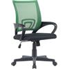 CLP Sedia da Ufficio Genius I Sedia da scrivania Regolabile in Altezza con Rivestimento in Rete, Colore:Verde