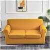 ELYSYSRL Copridivano 2/3/1 posti con Braccioli Stretch con Cuscino Separati Elastico Decorazione del Soggiorno (Color : #30, Size : 2 posti)
