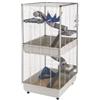 Ferplast Gabbia per furetti su due piani tower, 75x80x161 cm - ferplast
