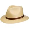 Stetson Cappello di Paglia Fallkirk Traveller Donna/Uomo - da Sole con Nastro in Grosgrain Estate Primavera/Estate - M (56-57 cm) Natura