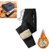 DYJAGYO Pantaloni impermeabili foderati in pile da uomo e da donna,pantaloni termici invernali in lana d'agnello pantaloni casual pantaloni impermeabili antivento in cotone caldo (Black-a,3X-Large)