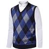 Yukirtiq Uomo Pullover Senza Maniche V-Collo Gilet in Maglia Lana Merinos Smanicato Maglia Sweater Gilet Fatti a Maglia Inverno Classico
