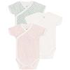 Petit Bateau A0cb9 Body Nascita A Maniche Corte, Variante 2, 3 Mesi (Pacco da 3) Bimba