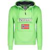 Geographical Norway GYMCLASS Flash Green Men 054 POP (WW4181H/GN-Flashy Green) - Felpa da uomo con cappuccio in verde brillante, taglia M
