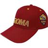 Sfiziosa Cappello Tifoso Calcio Roma Giallorosso con Scritta e Logo Misura Adulto Regolabile