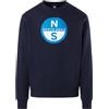 NORTH SAILS Felpa A Girocollo con Maxi Stampa 691222 Blu Scuro Blu