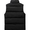 Generic Gilet imbottito leggero da uomo, taglie forti, giacca invernale calda, senza maniche, con tasche con cerniera, trapuntata, spessa, giacca a vento per esterni, taglia L-4XL, Nero , 4XL