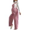 Montesy Tuta premaman alla moda in velluto a coste pantaloni elastici in vita per comodi abiti da gravidanza in salopette premaman in velluto a coste per la stagione fredda, C, M