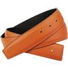 Erdi Ünver Cintura double face arancione in vera pelle per uomo & donna 32 mm Spessore cintura (80cm)