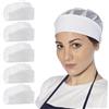 Ristohouse Set 5 Pezzi | Cuffia da Donna Bianca con Rete Elasticizzata - per Lavoro/Alimentari/Sanitario/Ristorazione