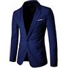 Generic Set blazer classico slim fit da uomo, giacca da abito formale multicolore, opzioni rosso, bianco, nero e blu, blazer ideale da lavoro, giacca da sposa elegante, cappotto da sera da uomo, giacca da