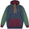 Trendsplant Felpa con cappuccio Organic Color Block, Trendsplant blu, M