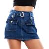 Toocool Gonna Donna Minigonna Jeans Pantaloncini Shorts pantagonna SW-240 [S,Blu]