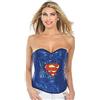 Rubie's Secret Wishes DC Comics Justice League Superhero Style - Corsetto per adulti con logo Batgirl, blu, taglia M