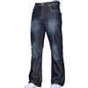 APT Jeans da uomo bootcut, gamba svasata, colore: blu Dark Wash A31 W32 / L32