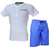 Navigare Coordinato Uomo T-Shirt Pantalone Corto Completo casa-Mare-Tempo Libero 2141322 (XL)