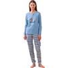 Noidinotte; more than pyjamas Noidinotte - Pigiama Donna Caldo Cotone Articolo Dog. - M Azzurro
