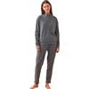 Noidinotte; more than pyjamas Noidinotte - Completo Invernale Donna in Micropile Articolo Grey - XL Grigio