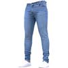 generic Jeans da uomo con vestibilità stretta, da uomo, skinny, jeans super elasticizzati, per uomo, slim fit, jeans skinny hip hop, denim, look vintage, comodi, taglio classico, Blu, M