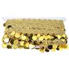 AYNEFY Sciarpa Anca Danza del Ventre, 10 Iarde Gonna Nappa Cintura Catena in Vita con Paillettes, Sciarpa Anca Rotonda a Forma di Moneta, Abbigliamento Danza Nazionale Forniture (Oro)