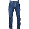 JRC 993680 Jeans Denver Man Pantalone da Uomo Multitasche Elasticizzato Misto Cotone Poliestere Lycra Taschino portamoneta Blu Indigo (M)