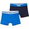 PUMA Everyday Placed Logo Boxers 2p, Biancheria Intima Uomo, True Blue - New, L