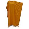 Cool Kaftans Abito da donna in stile kaftano oro tinta unita Giallo Taglia unica