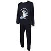 CRAZY FARM Pigiama Uomo Cotone Interlock Invernale Manica Lunga Collo Serafino Articolo 15685, 2172 Blu, M