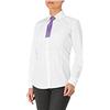 GIBLOR'S Camicia Bianca Donna Aurora, Manica Lunga, Slim Fit (XL)