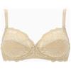 Lepel 2 Pezzi Reggiseno Donna 250 Belseno in Pizzo Senza Ferretto - Coppa B - C, Fard 6C
