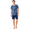 Noidinotte; more than pyjamas Noidinotte - Pigiama Uomo Estivo in Cotone Articolo Colorful. - M Blu